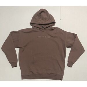 Ninth Hall Fundamentals Unisex Hoodie XS Pullover Oversized Brown Pink Mauve